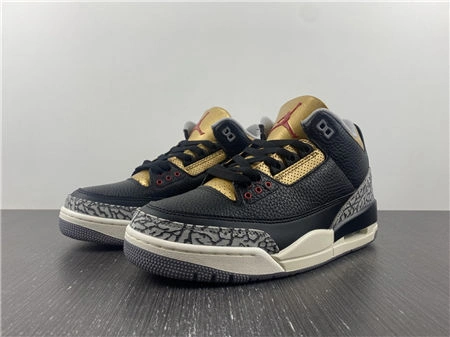 Jordan 3 Retro Black Cement Gold CK9246- SoftTouch 3832