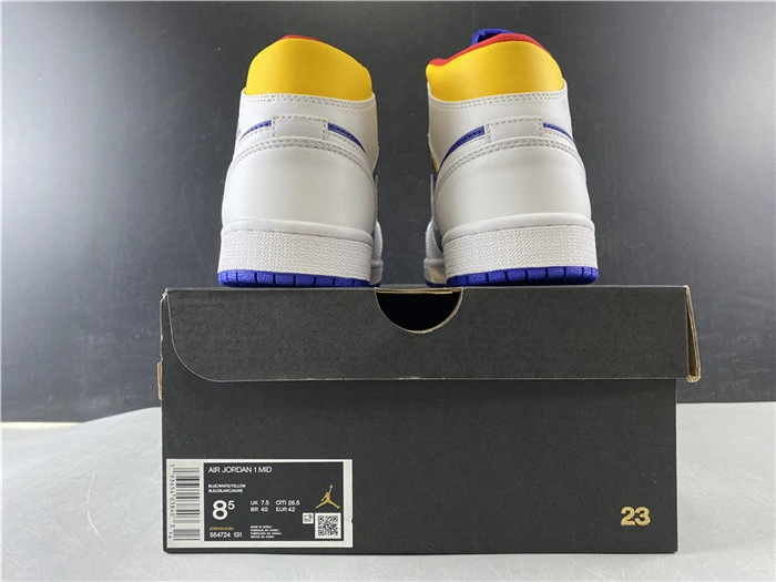 Durable Jordan1 Mid Royal Blue Laser Orange 554724- 3774