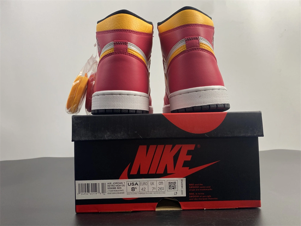 Reliable Jordan1 OG Light Fusion Red 555088- 3730