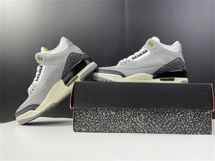Breathable Jordan3 Chlorophyll 136064- 3850