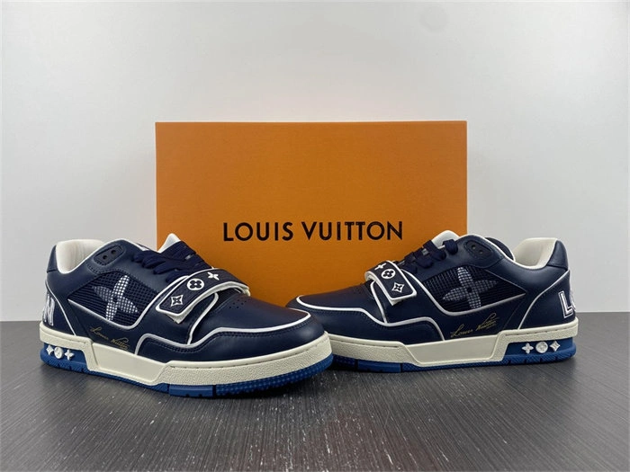 Luis Vitton Trainer Navy Mesh 1A9DEG EasyCare 2155