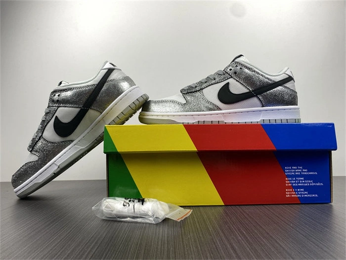 Nike Dunk Low Golden Gals Metallic Silver DO5882- FreshLook 4713