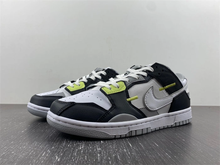 Nike Dunk Low Scrap Wolf Grey Light Lemon Twist DC9723- FlexibleFit 4621