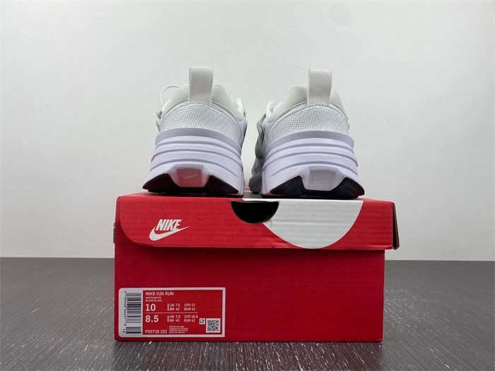 SoftTouch Nike V2K Run Summit White Metallic Silver FD0736- 5295